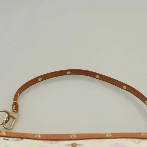LOUIS VUITTON Multicolor Pochette Accessoires Pouch White M92649 LV Auth 127669V - Picture 11 of 16
